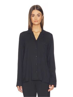 SKIMS Skims Sleep Long Sleeve Button Up  Sz M